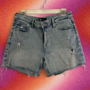 GAP Women's Light Blue Distressed Jean Shorts